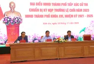 Cử tri quận Kiến An quan tâm đến chế độ hỗ trợ cho cán bộ không chuyên trách, không có lương hưu ở Tổ dân phố