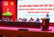 Cử tri quận Ngô Quyền quan tâm các vấn đề về quản lý quy hoạch, cải tạo chung cư cũ, nâng cấp và mở rộng hè đường