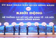Ngày hội Chuyển đổi số quận Hồng Bàng 2023: Khởi động hệ thống cơ sở dữ liệu kinh tế-xã hội