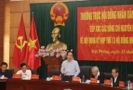 Tiếp xúc cử tri nguyên lãnh đạo chủ chốt thành phố lấy ý kiến tham gia vào nội dung Kỳ họp thường lệ cuối năm 2023 HĐND thành phố khóa XVI