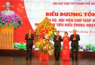 Biểu dương tôn vinh cán bộ, hội viên Chữ thập đỏ xuất sắc, nhà tài trợ tiêu biểu trong hoạt động nhân đạo