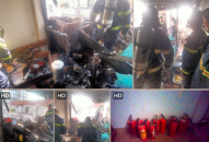 Người dân kịp thời dập tắt đám cháy nhờ biết cách sử dụng bình chữa cháy xách tay