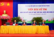 Cử tri huyện Cát Hải kiến nghị Chính phủ sớm ban hành Quy hoạch không gian biển quốc gia