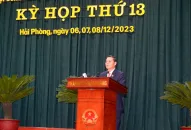 Chủ tịch UBND thành phố báo cáo giải trình về những vấn đề, ý kiến của cử tri và đại biểu HĐND thành phố