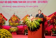 Gặp mặt Kỷ niệm 79 năm Ngày thành lập Quân đội Nhân dân Việt Nam và 34 năm Ngày hội Quốc phòng toàn dân