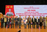 Trường Đại học Y Dược Hải Phòng công bố quyết định bổ nhiệm lại cán bộ lãnh đạo và bổ nhiệm chức danh Phó Giáo sư năm 2023