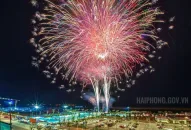 Tổ chức bắn 90 giàn pháo hoa tầm thấp tại Chương trình Biểu diễn nghệ thuật “Hải Phòng-Chào năm mới 2024”