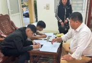 Trạm CSGT Lưu Kiếm (Phòng CSGT): Triệu tập, xử lý hai thanh niên điều khiển xe mô tô bằng một bánh