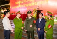 Công an thành phố triển khai lực lượng HP22 tăng cường công tác tuần tra bảo đảm an ninh trật tự dịp Tết Nguyên đán Giáp Thìn năm 2024
