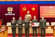 Giám đốc Công an thành phố thăm, chúc Tết CBCS Phòng Tham mưu