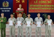 74 phạm nhân được giảm thời hạn chấp hành án phạt tù dịp Tết Nguyên đán 2024