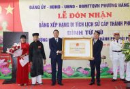 Đình Từ Vũ, phường Hàng Kênh, quận Lê Chân được xếp hạng Di tích lịch sử cấp thành phố