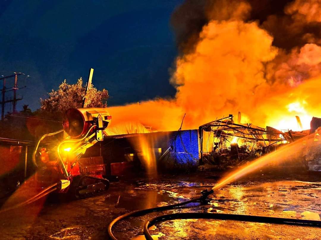 Thông tin về vụ cháy tại xưởng sản xuất hạt nhựa ở xã An Hồng, huyện An Dương