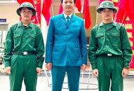 Hai anh em song sinh ở xã Thái Sơn (huyện An Lão) cùng tình nguyện nhập ngũ