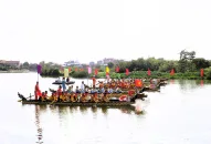 Khai mạc Lễ hội Bơi trải Đền, Chùa Ngọ Dương xã An Hòa-Di sản phi vật thể cấp Quốc gia