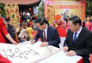 Rộn ràng Lễ hội Khai bút tại Khu tưởng niệm Vương triều Mạc, Hải Phòng