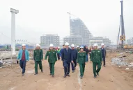 Lãnh đạo thành phố kiểm tra tiến độ các Dự án đầu tư xây dựng tại khu vực Bắc sông Cấm