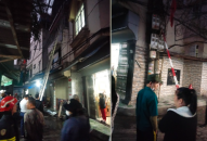 Cứu được 3 người trong vụ cháy nhà khu chợ Cột Đèn (quận Lê Chân)