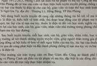 Trường THCS Ngô Gia Tự gửi thư cảm ơn Phòng Cảnh sát ĐTTP về ma túy CATP