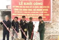 Khởi công xây dựng nhà Nghĩa tình đồng đội tại quận Dương Kinh