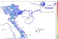 Tin dự báo mưa dông và mưa lớn cục bộ, lốc, sét, mưa đá và gió giật mạnh ở các khu vực phía Đông Bắc bộ, Trung Trung bộ và Tây Nguyên