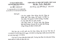 Chủ tịch UBND thành phố, Trưởng ban Ban An toàn giao thông thành phố chỉ đạo về tình hình đỗ xe ô tô và phát triển các bãi đỗ xe ô tô trên địa bàn thành phố