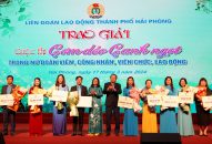 Lễ trao giải Cuộc thi nấu ăn “Cơm dẻo, canh ngọt” trong nữ đoàn viên, công nhân viên chức lao động thành phố