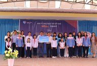 Trao tặng phòng học máy tính Trường Tiểu học và THCS Hà Sen