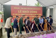 Ban Chỉ huy quân sự huyện An Dương (Hải Phòng): Tổ chức Lễ khởi công xây dựng nhà Đại đoàn kết