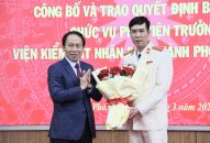 Đồng chí Vũ Văn Quang được bổ nhiệm làm Phó viện trưởng Viện Kiểm sát nhân dân thành phố
