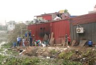 Giải tỏa các công trình lấn chiếm hành lang sông Rế đoạn qua thị trấn An Dương