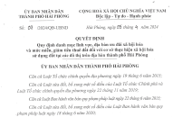 Danh mục lĩnh vực, địa bàn ưu đãi xã hội hóa và mức miễn, giảm tiền thuê đất đối với cơ sở thực hiện xã hội hóa sử dụng đất tại các đô thị trên địa bàn thành phố Hải Phòng