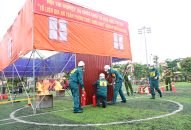 Quận Lê Chân: Tổ chức thành công Hội thi nghiệp vụ chữa cháy và cứu nạn, cứu hộ “Tổ liên gia an toàn PCCC” năm 2024