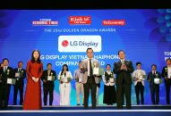 Công ty TNHH LG Display Việt Nam Hải Phòng nằm trong Top 10 thương hiệu xuất sắc được nhận giải thưởng Rồng Vàng (Golden Dragon Awards) năm 2024.