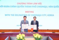 Thúc đẩy quan hệ hợp tác song phương giữa thành phố Hải Phòng và thành phố Cheongju (Hàn Quốc)