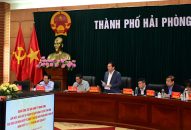 Đoàn công tác Ban Kinh tế Trung ương khảo sát tại Hải Phòng về kết quả thực hiện các Nghị quyết 10,11,12 Hội nghị Trung ương 5 (khoá 12)