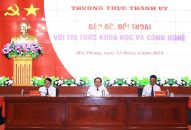 Thường trực Thành ủy gặp gỡ, đối thoại với hơn 200 trí thức khoa học và công nghệ