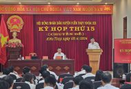 Kỳ họp chuyên đề thứ 15, HĐND huyện Kiến Thụy khóa XIX, nhiệm kỳ 2021-2026