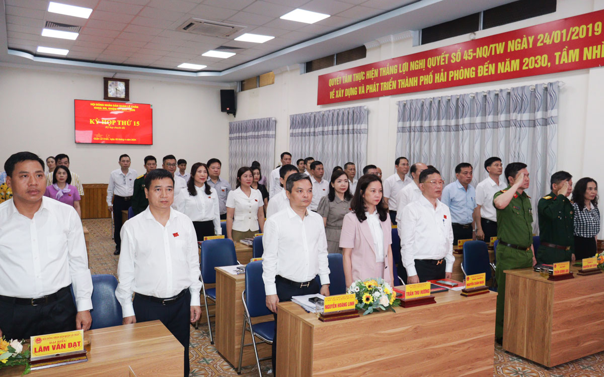 HĐND quận Lê Chân thông qua chủ trương sắp xếp đơn vị hành chính phường trên địa bàn quận giai đoạn 2023-2025