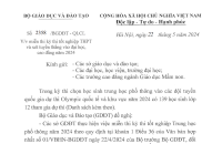 Công bố danh sách học sinh được miễn thi tốt nghiệp THPT và tuyển thẳng đại học năm 2024