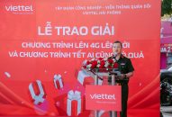 Viettel Hải Phòng trao thưởng chương trình “Lên 4G – Lên đời”, “Tết ai cũng có quà” cho 6 khách hàng may mắn nhất trên địa bàn thành phố Hải Phòng