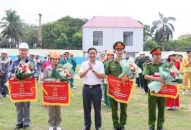 Huyện Kiến Thụy: Sôi nổi Hội thi nghiệp vụ chữa cháy và cứu nạn cứu hộ “Tổ liên gia an toàn phòng cháy chữa cháy” năm 2024