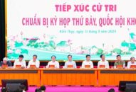 Đoàn đại biểu Quốc hội Hải Phòng tiếp xúc cử tri huyện Kiến Thụy