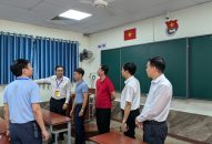 Lãnh đạo ngành Giáo dục và Đào tạo thành phố kiểm tra công tác chuẩn bị Kỳ thi Tốt nghiệp THPT năm 2024