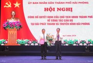 Bổ nhiệm đồng chí Nguyễn Quang Việt giữ chức Phó Giám đốc Đài Phát thanh và Truyền hình Hải Phòng