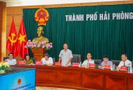 Chủ tịch UBND thành phố tiếp và làm việc với một số hộ dân đề nghị được cấp đất Dự án giao đất cho công dân làm nhà ở năm 2003 tại Khu Đồng Giáp