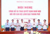 Công bố quyết định nghỉ hưu đối với cán bộ lãnh đạo thành phố