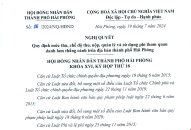 Quy định mức thu, chế độ thu, nộp, quản lý và sử dụng phí tham quan danh lam thắng cảnh trên địa bàn thành phố Hải Phòng