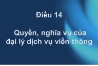 Quyền, nghĩa vụ của đại lý dịch vụ viễn thông