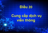 Cung cấp dịch vụ viễn thông